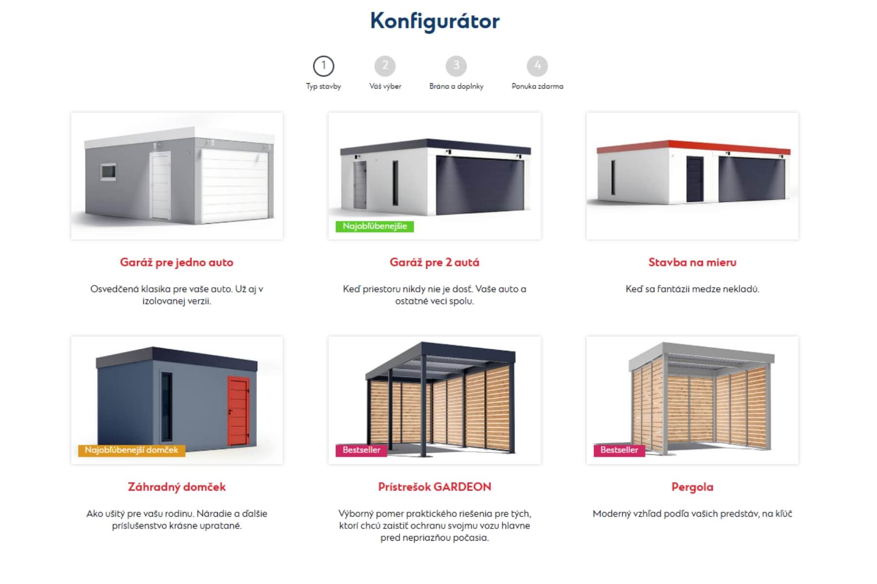 Gardeon konfigurátor.