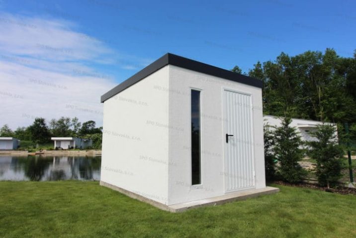 Montovaný záhradný domček GARDEON v bielej omietke