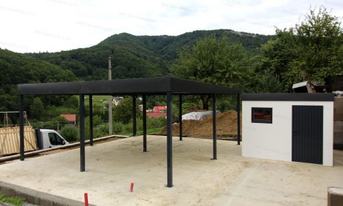 Záhradný domček a prístrešok GARDEON s rovnou strechou