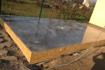 Hotová betónová platňa