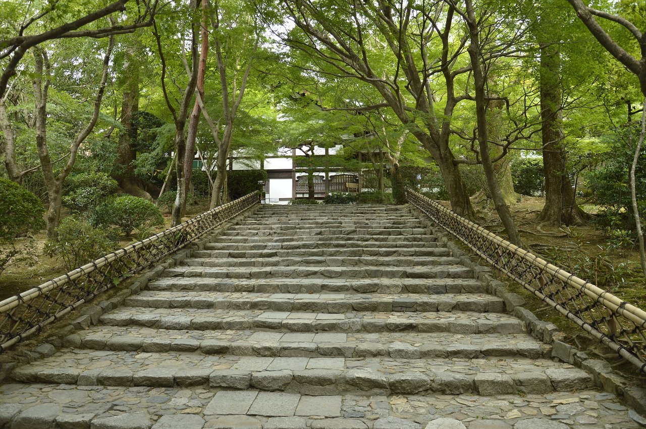 Kamenná záhrada v Ryoanji, Kjóto, Japonsko