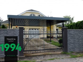 Prístrešok SIEBAU pre dve autá z ľavej strany