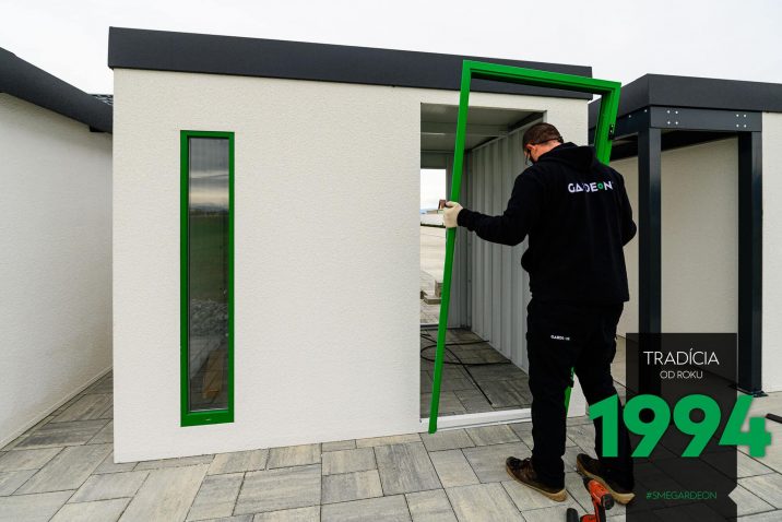 Zelený rám dverí GARDEON