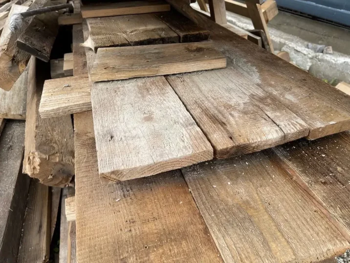 Detail na látky dreva