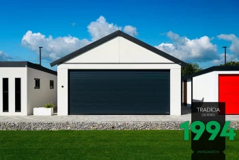 Garáž so sedlovou strechou v showroome