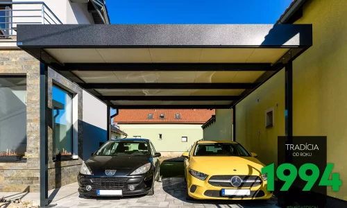 Autá pod prístreškom GARDEON pre dve autá
