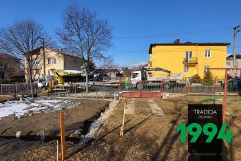 Pokračovanie prác pri príprave podkladu