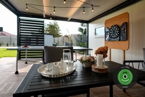 Pohodové posedenie pod prístreškom