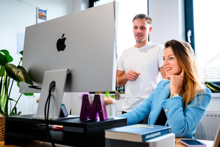 Marketing GARDEON v kancelárii pri Apple iMac