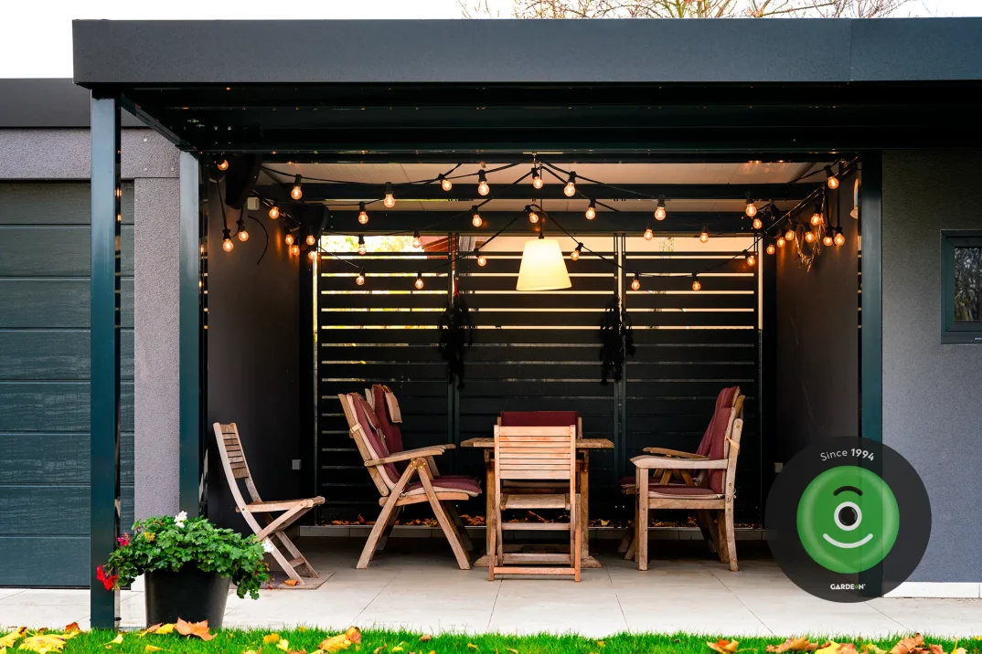 Posedenie pod prístreškom