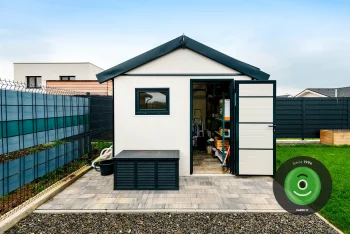 Dizajnový záhradný domček so sedlovou strechou Gardeon