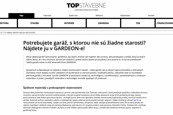 Top Stavebné