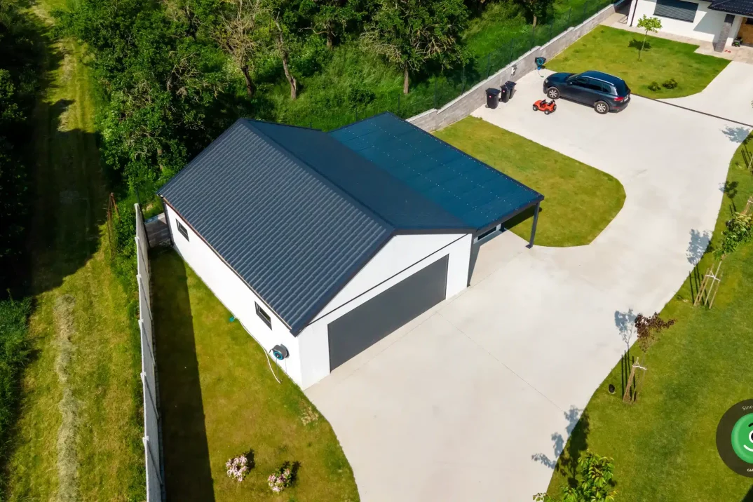 GARDEON dvojgaráž, záhradný domček a prístrešok zhora