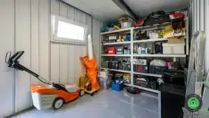 GARDEON z&aacute;hradn&yacute; dočmek s pultovou strechou kosačka