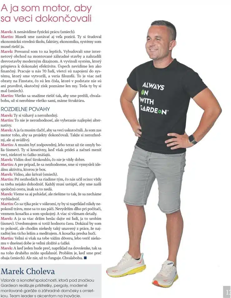 GARDEON v Hospodárskych novinách - Marek Choleva