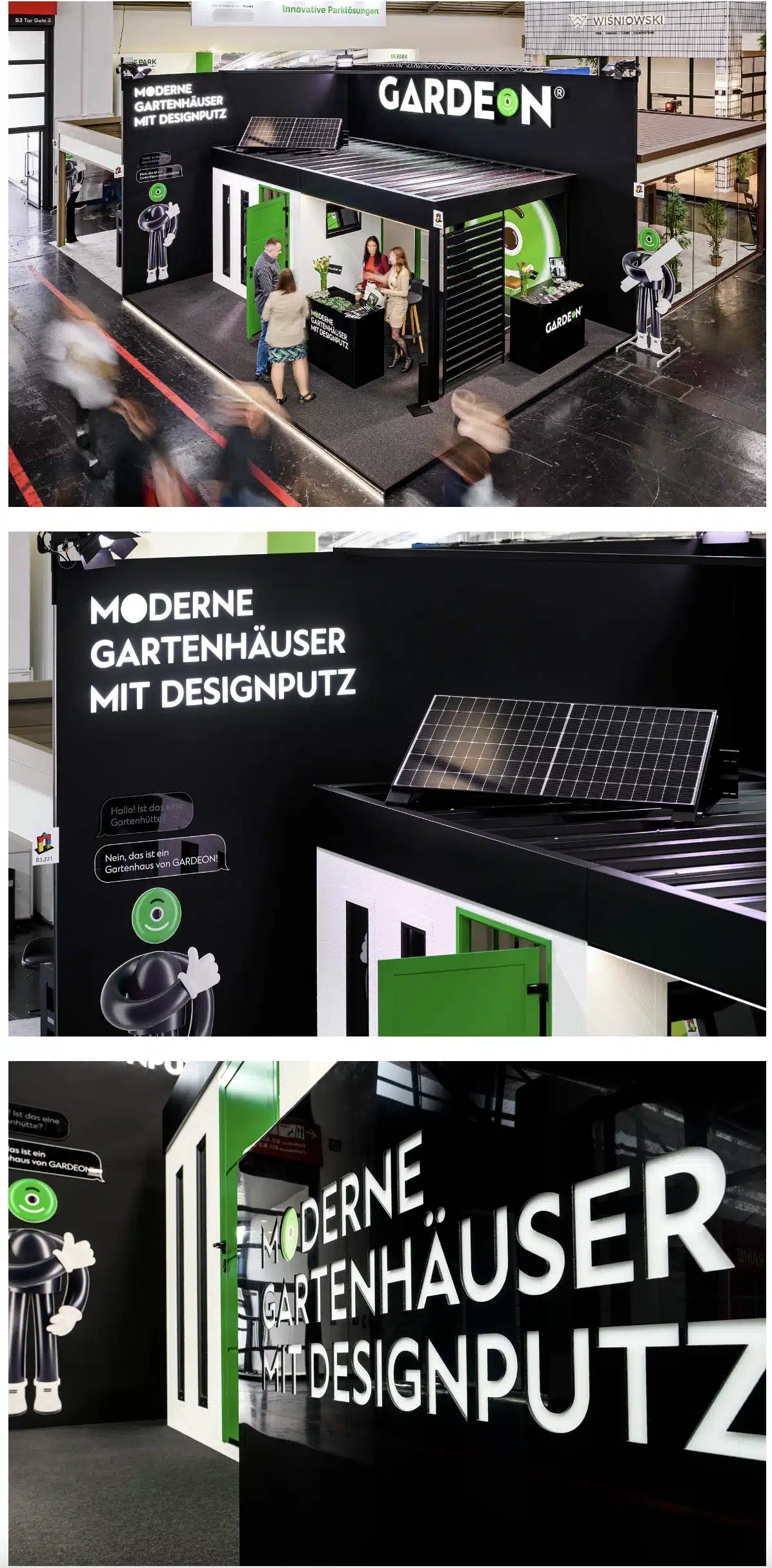 GARDEON branding fotky z výstavy v Nemecku