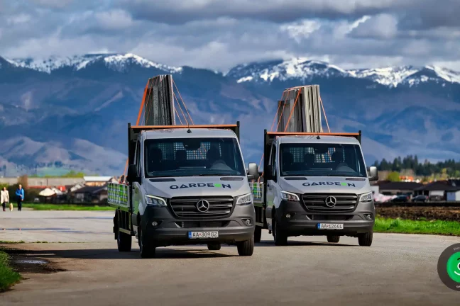 GARDEON Mercedes valníky pripravené na montáž