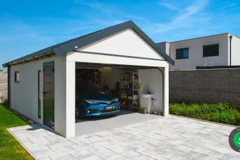 Sedlová strecha na gardeon garáži