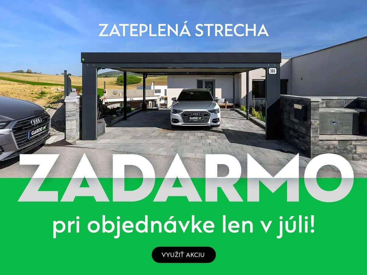 Akcia GARDEON Prístrešky a Pergoly