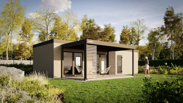 Tiny House XL Svetlošedý